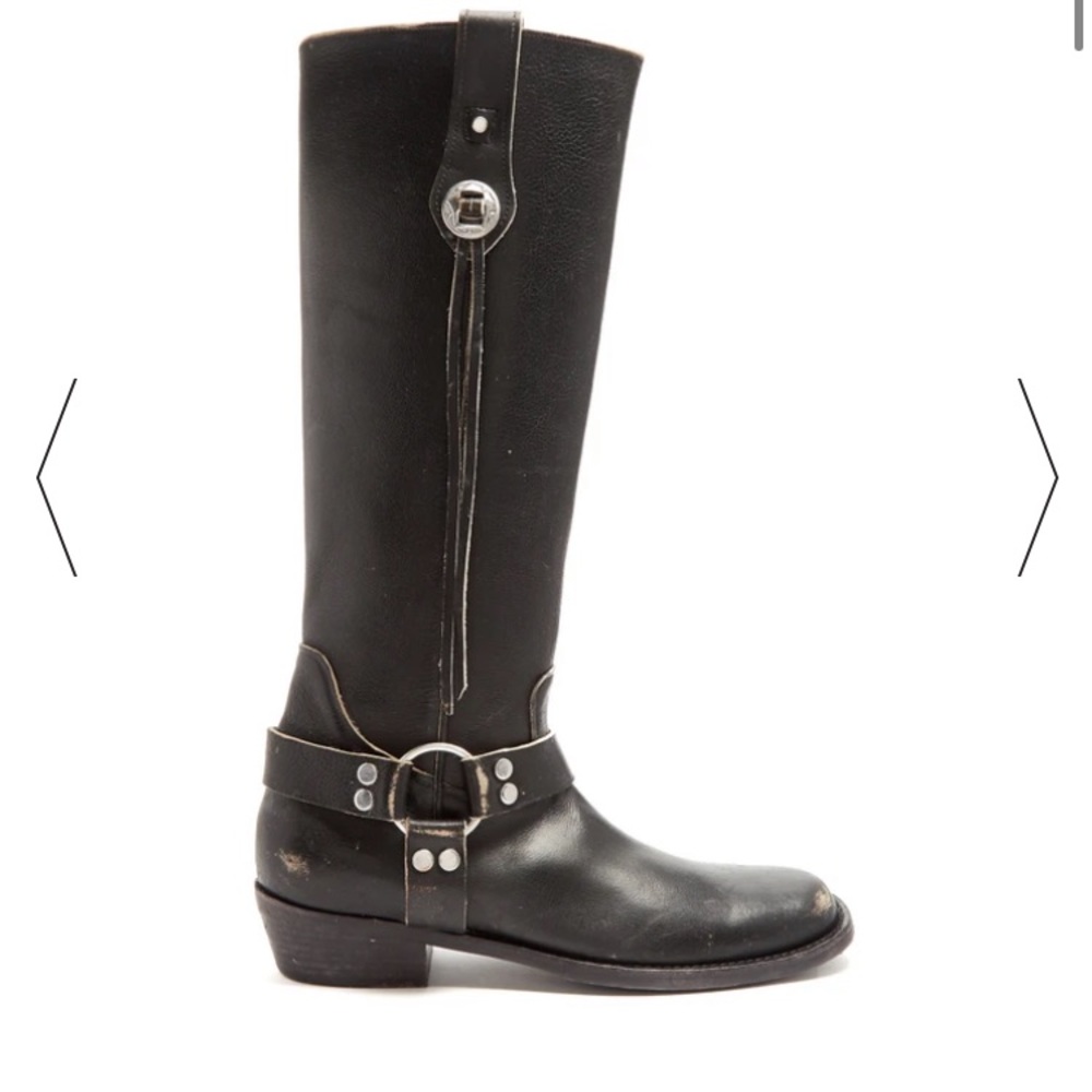 Balenciaga, Santiago Distressed Knee-high Boots